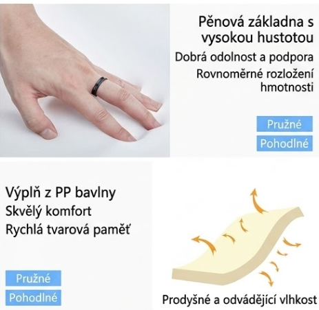 Ortopedický pelíšek s pratelným potahem