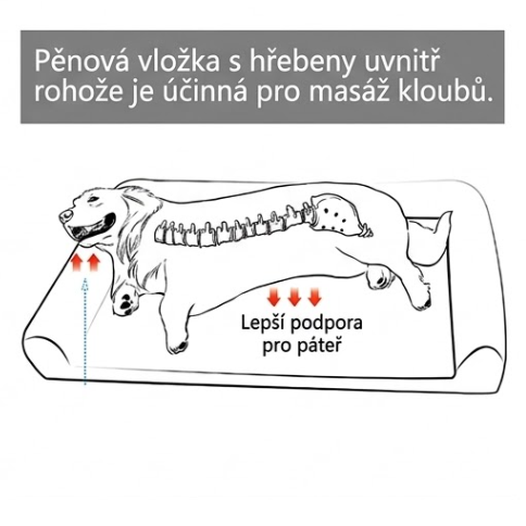 Ortopedický pelíšek s pratelným potahem