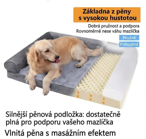 Ortopedický pelíšek s pratelným potahem